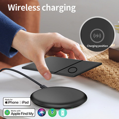 エアタグプラスチックカードスマート紛失防止デバイスワイヤレス充電 FindMy ロケーター Apple ファインダーアプリに適しています