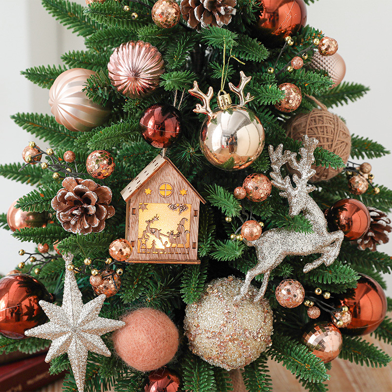 Hong Kong Heng escritorio mini árbol de Navidad decoración hogar 45/60/90cm conjunto árbol pequeño Navidad decoraciones
