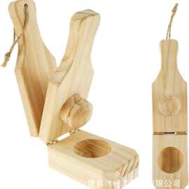 木质香蕉粉碎器手工香蕉饼压饼器土豆研磨器清明果糍粑饺子压皮器