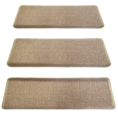 pad, villa stair protection mat, Avtomobil döşəmə paspasları - imitation-sisal-camel-colored-rectangle-6524cmimitation-sisal-stair-mat-default-flat-panel-type-without-curves