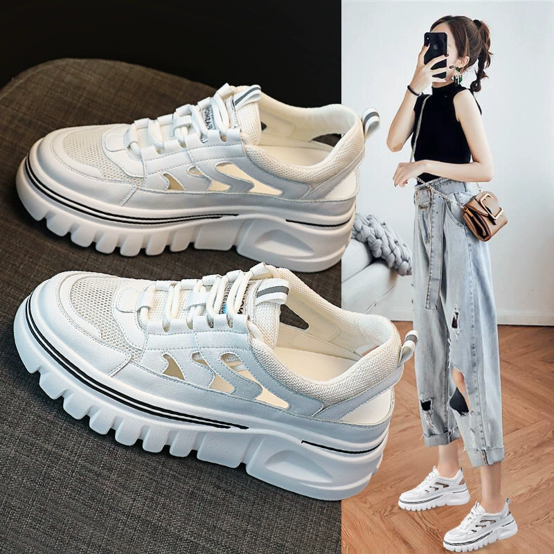 2023 летние новые сандалии, женские Универсальные женские сандалии из натуральной кожи на платформе, взрывоопасные женские сандалии, Повседневная дышащая обувь Torre, женские