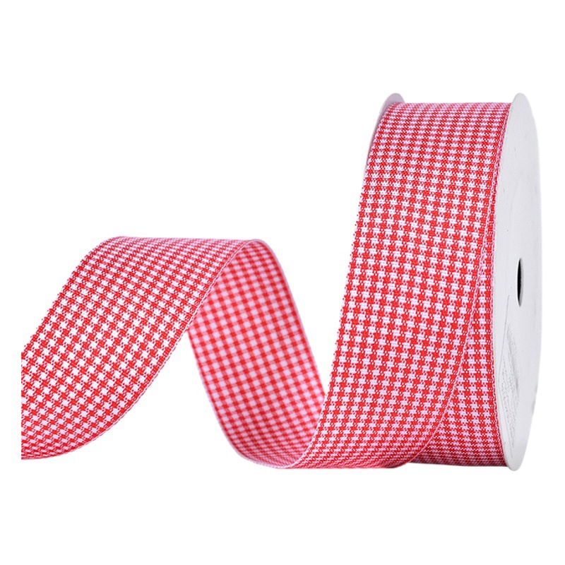 Yao Ming cinta de regalo flor arco cinta de embalaje hecho a mano DIY cinta a cuadros caja de regalo cinta de embalaje