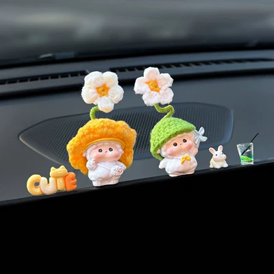 2026 New Zodiac Sheep Car Car ornaments - 2-pack-combination-2backpack-lamb-windmill-lamb