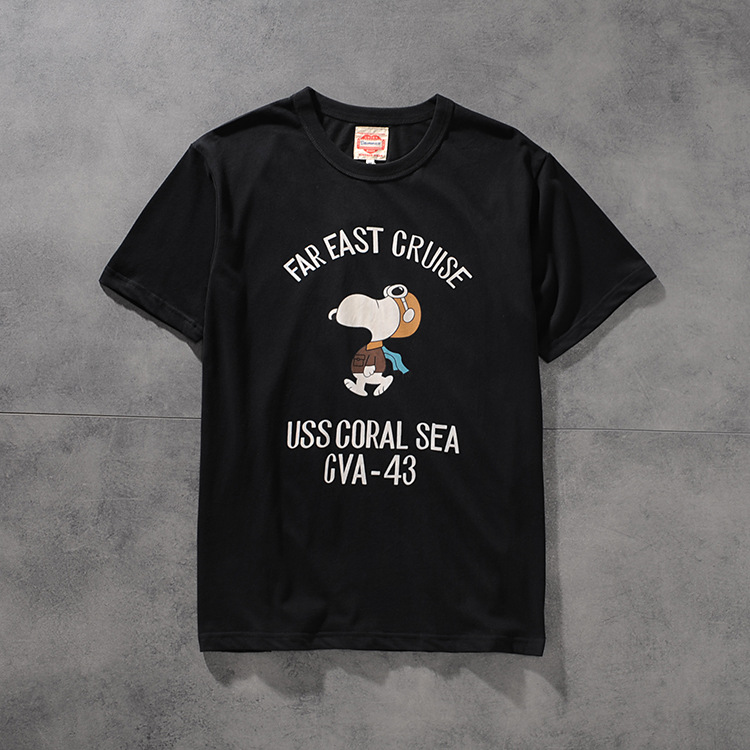 Spring and summer new American original cartoon print men's round-neck short-sleeved T-shirt youth half-sleeved shirt 809 4