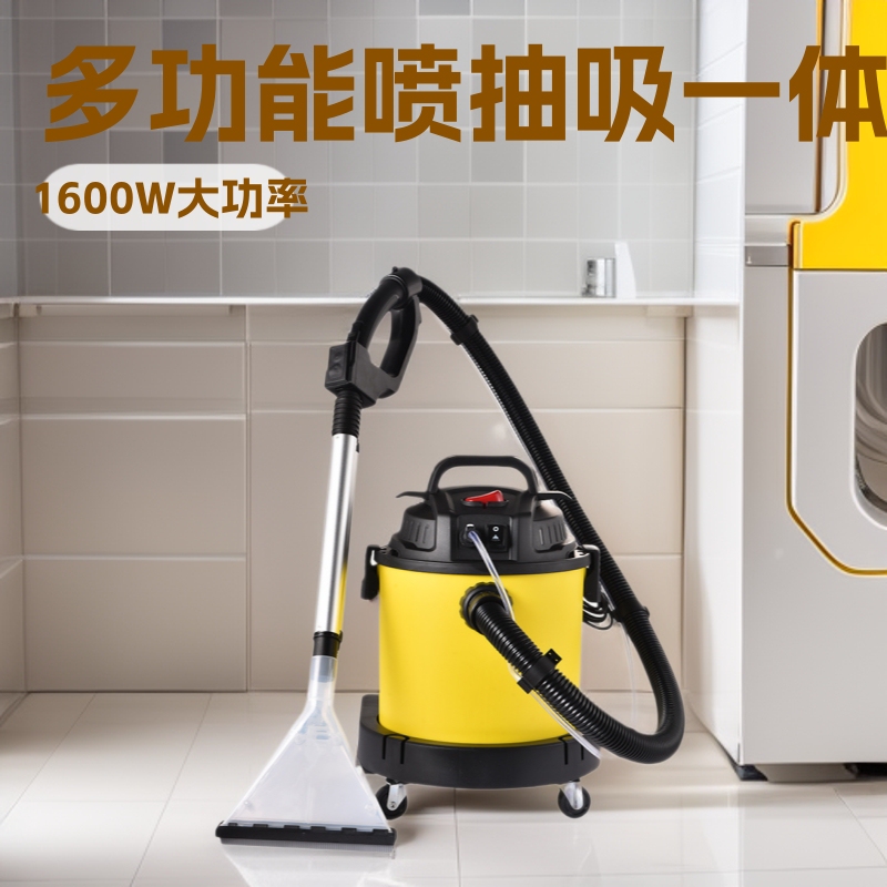 Cross-Border 20L Foreign Trade Household and Commercial Spray and Suction All-In-One Machine 1600W Sofa Carpet Curtain Mattress Fabric Cleaning