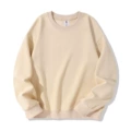Rice apricot chinese cotton crew neck sweatshirt