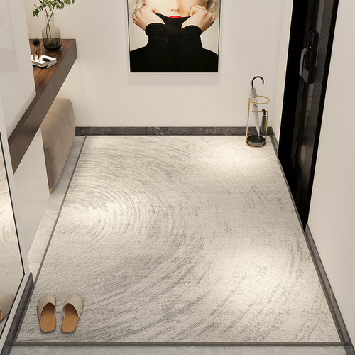 Nordic simple home entrance crystal velvet floor mats can be cut and stain-resistant, water-absorbent and non-slip entrance floor mats