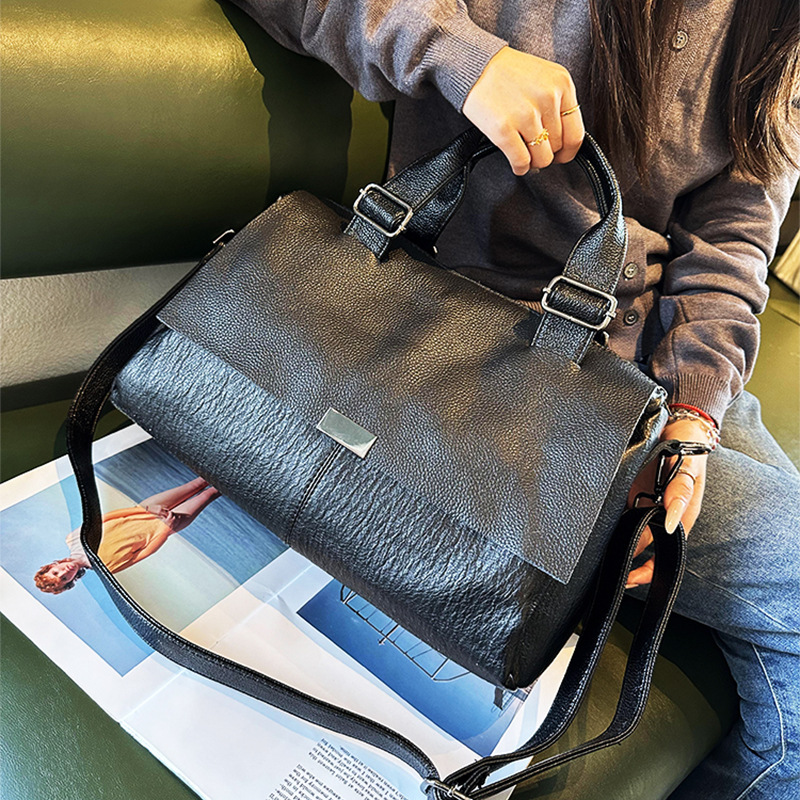 Borsa a mano in morbida pelle, nuovo modello 2025, stile europeo e americano, versatile, capiente, a tracolla o a spalla, casual._voghion.com