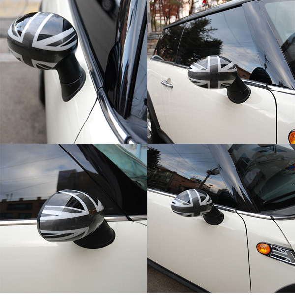 Suitable for Bmw Fans Minii Cooper R55R56R60 Reversing Mirror Rearview Mirror Modified Decorative Sticker Shell