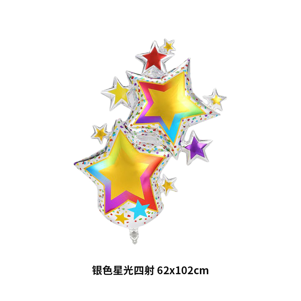 银色星光四射 62x102cm