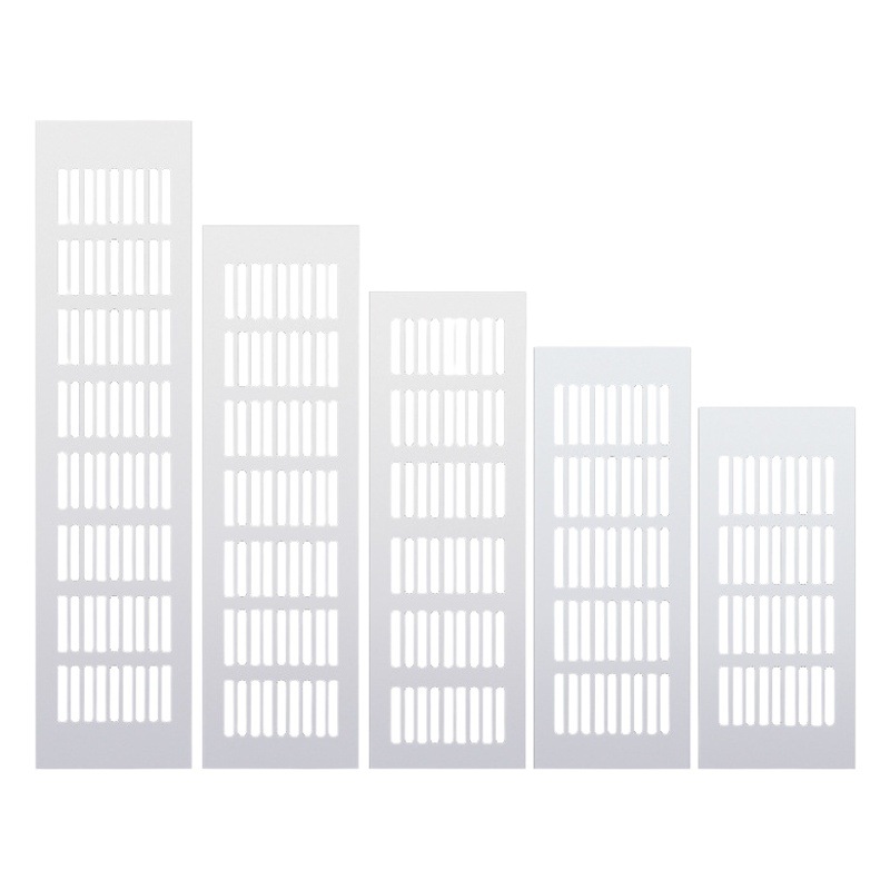 Directo de fábrica simple gabinete transpirable agujero de aleación de aluminio rectangular zapato gabinete malla transpirable muebles accesorios de hardware