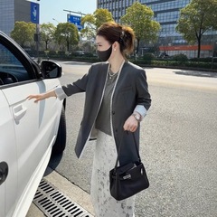 2025 春夏超人気セレブハイエンドスモールフレグランスカジュアルレースグレースーツジャケット女性用