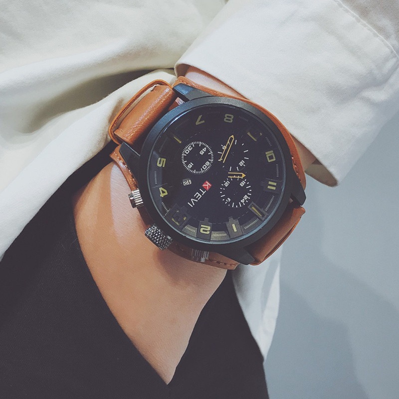 Foreign trade hot men's watch, high-end fashion trend daily creative personality special forces large dial men's watch