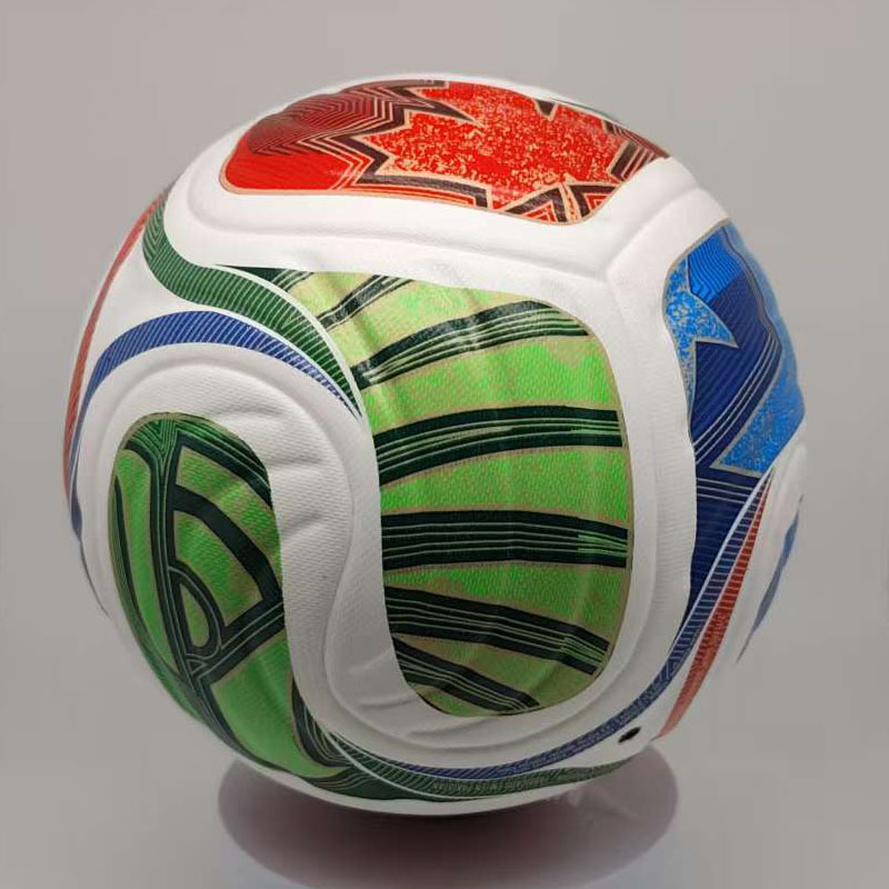 Nuevo número 5 Copa del Mundo de fútbol Copa de Europa Copa América Liga de Campeones con pegado caliente ppu adhesivo 4 fútbol al por mayor