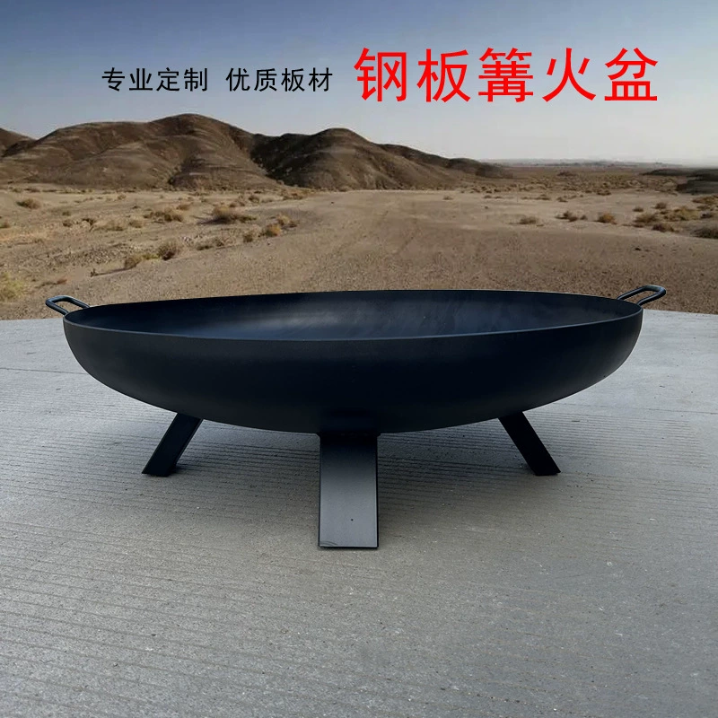 Уличная костровая яма для кемпинга, круглая, очень большая, печь для барбекю, костровая яма для двора, новый стиль в стиле фермерского дома