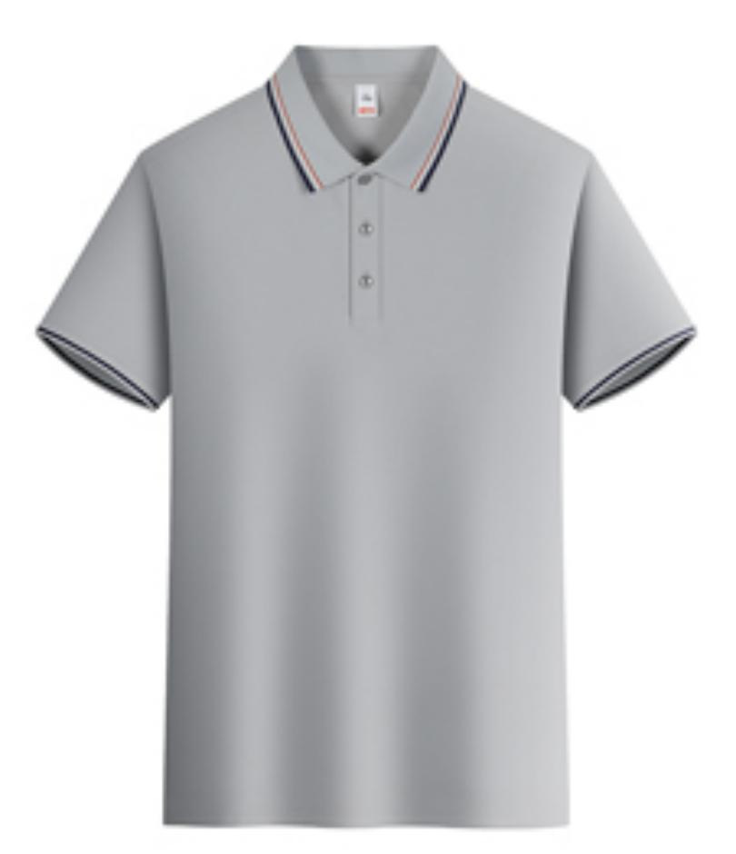 2025 verano fresco, transpirable, ligero, lujo, fragancia, algodón de imitación, solapa de color sólido, camisa POLO en vivo, camiseta de manga corta