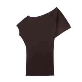 ZA跨境欧美外贸女装速卖通爆款夏季个性船型短袖拼接连衣裙