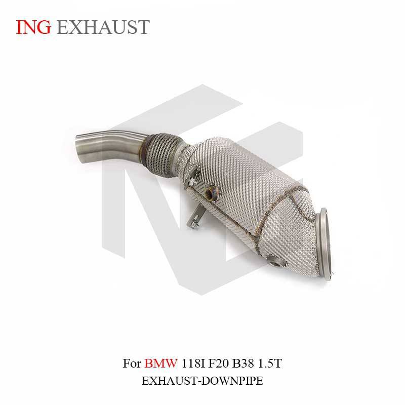 Suitable for BMW 118i F20 B38 1.5T stainless steel exhaust system downpipe, with heat shield