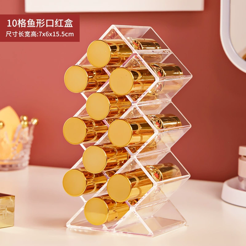 Lipstick, acrylic storage box, cosmetic table transparent stand, internet celebrity