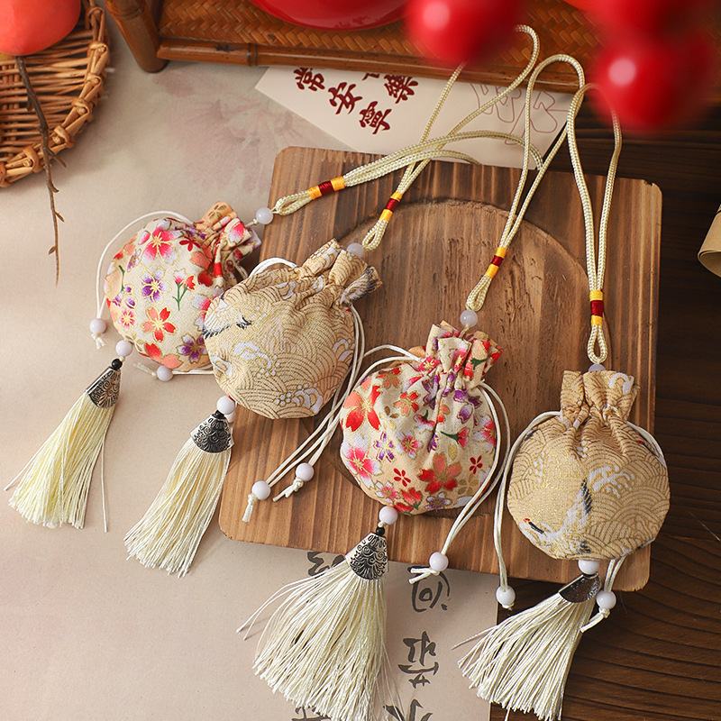 Nuevos productos de flores de Año Nuevo de siete colores de cordier, material de combinación de bolsas de bendición, accesorios de barril de bendición hechos a mano, materiales de flores DIY