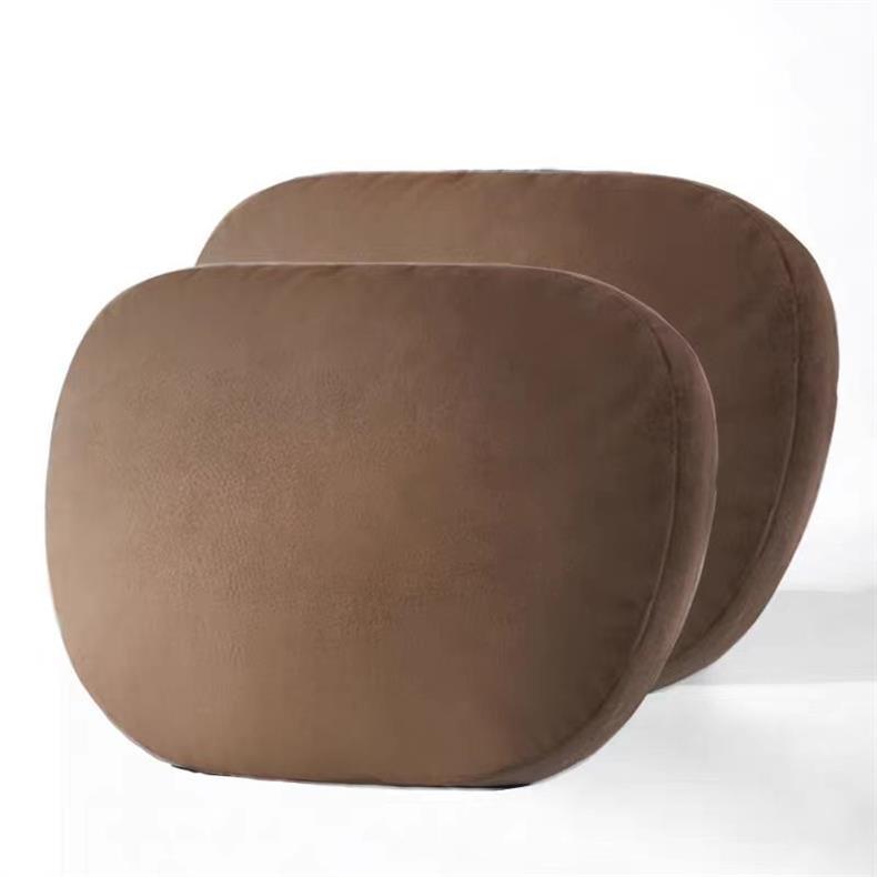 Car Suitable for Maybach Mercedes Suede Headrest Car Pillow Lumbar Support Neck Protection Car Cervical Seat Cushion