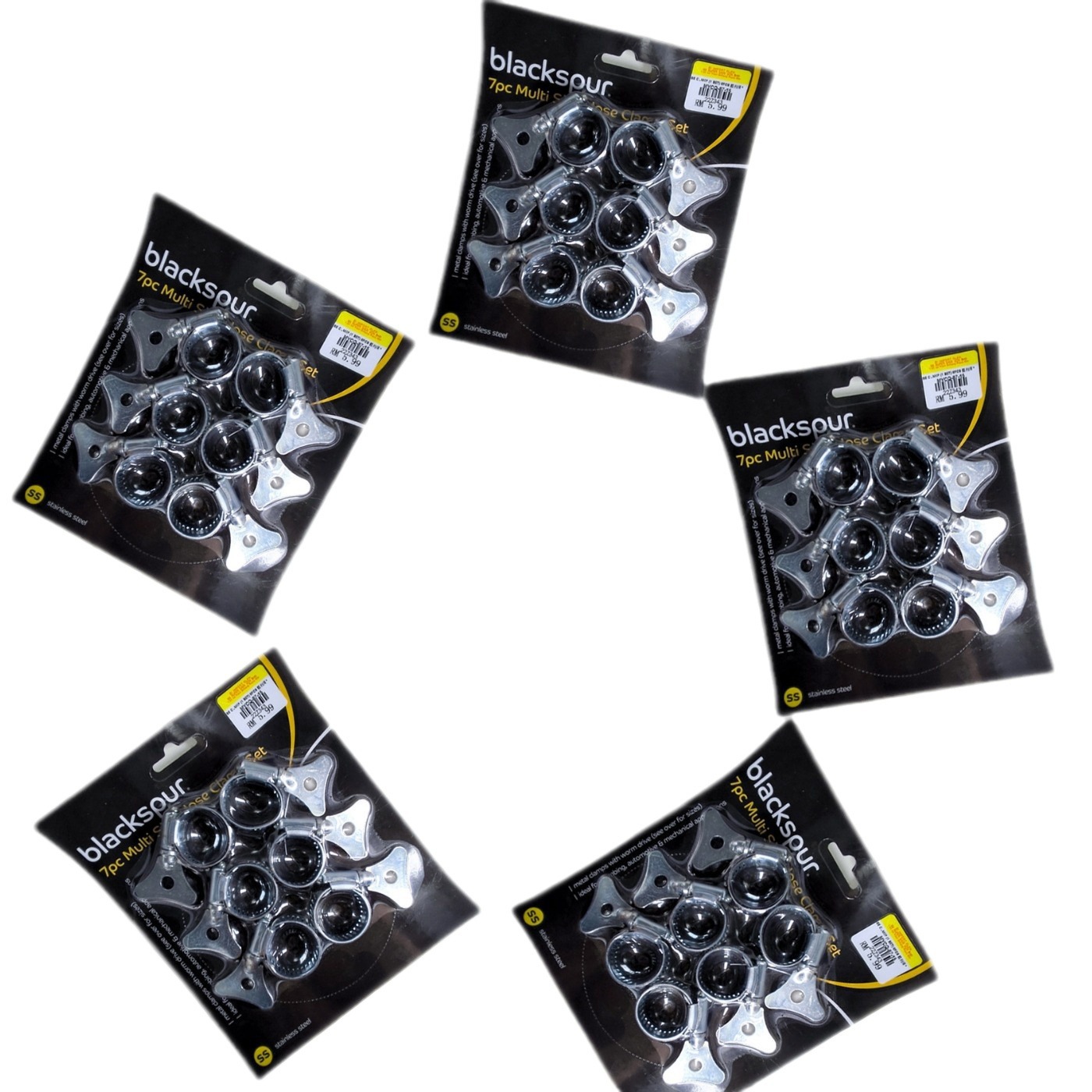 big american iron handle 6pcs bubble shell set clamp hoop