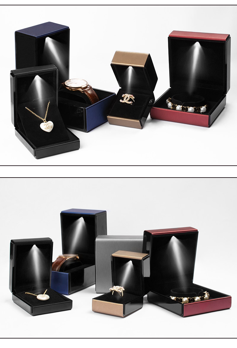 Fashion Solid Color Pu Leather Jewelry Boxes display picture 1