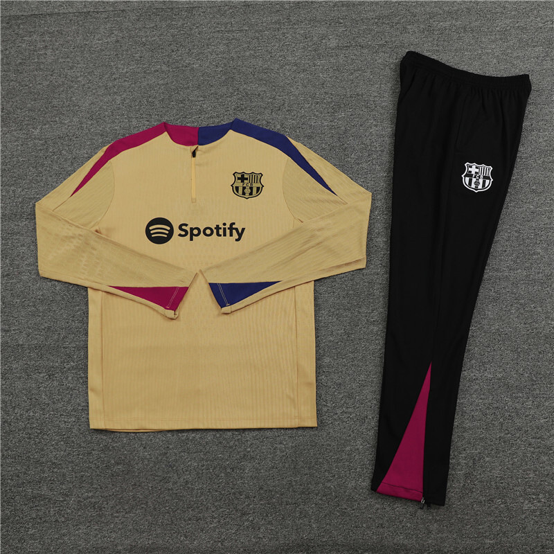 Barça camiseta de entrenamiento de fútbol adulto hombre niño juego de invierno Barça juego de manga larga número de impresión