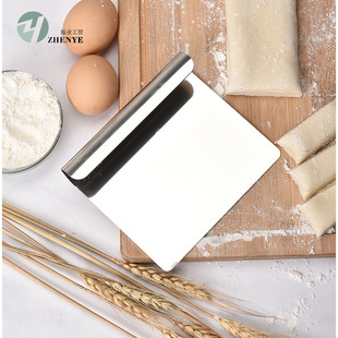 304 Flour Scraper Stainless Steel Scraper Dough Cutter Flour Cutter Flour Scraper Cross-Border Baking Tool