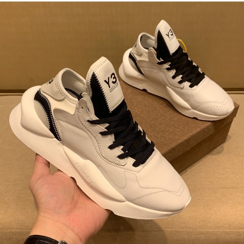 Herren Casual Sneaker Aus Echtleder Mit Plateausohle Weiß_voghion.com