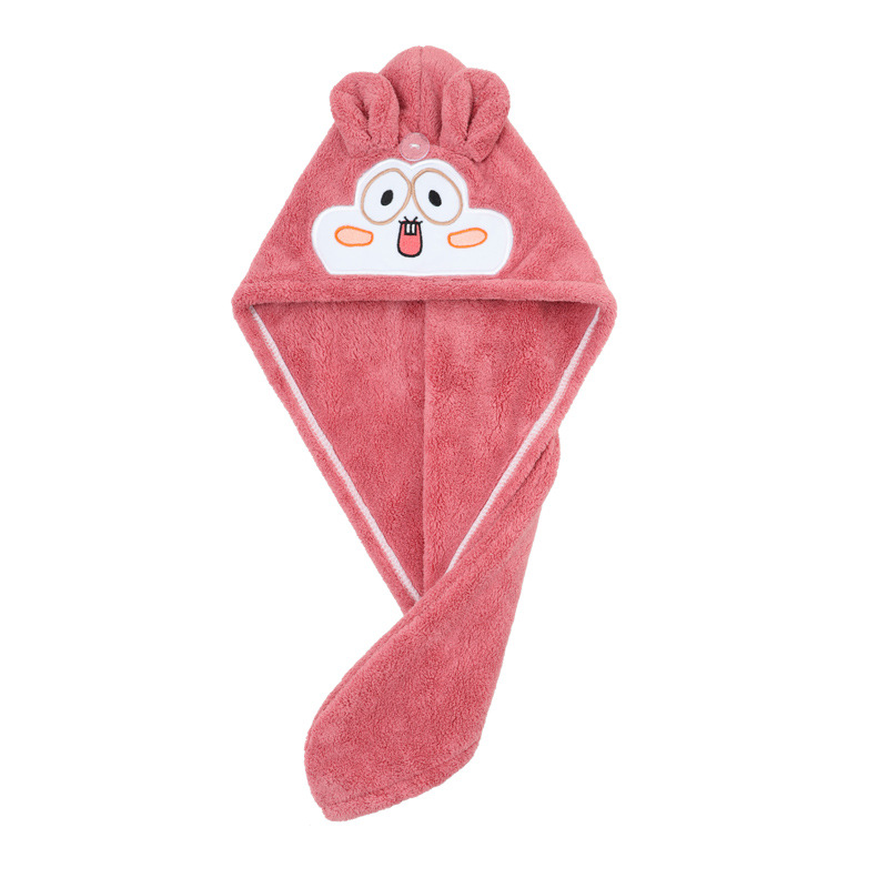Three dimensional red hair towel