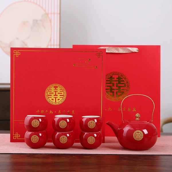 [一壶六杯（金喜）礼盒装]