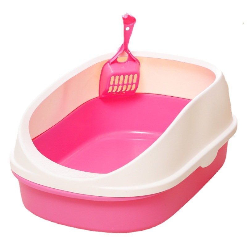 Caja de arena para gatos semicerrada grande engrosada gato inodoro anti-salpicaduras caja de arena para gatos gratis pala de arena para gatos suministros para gatos al por mayor