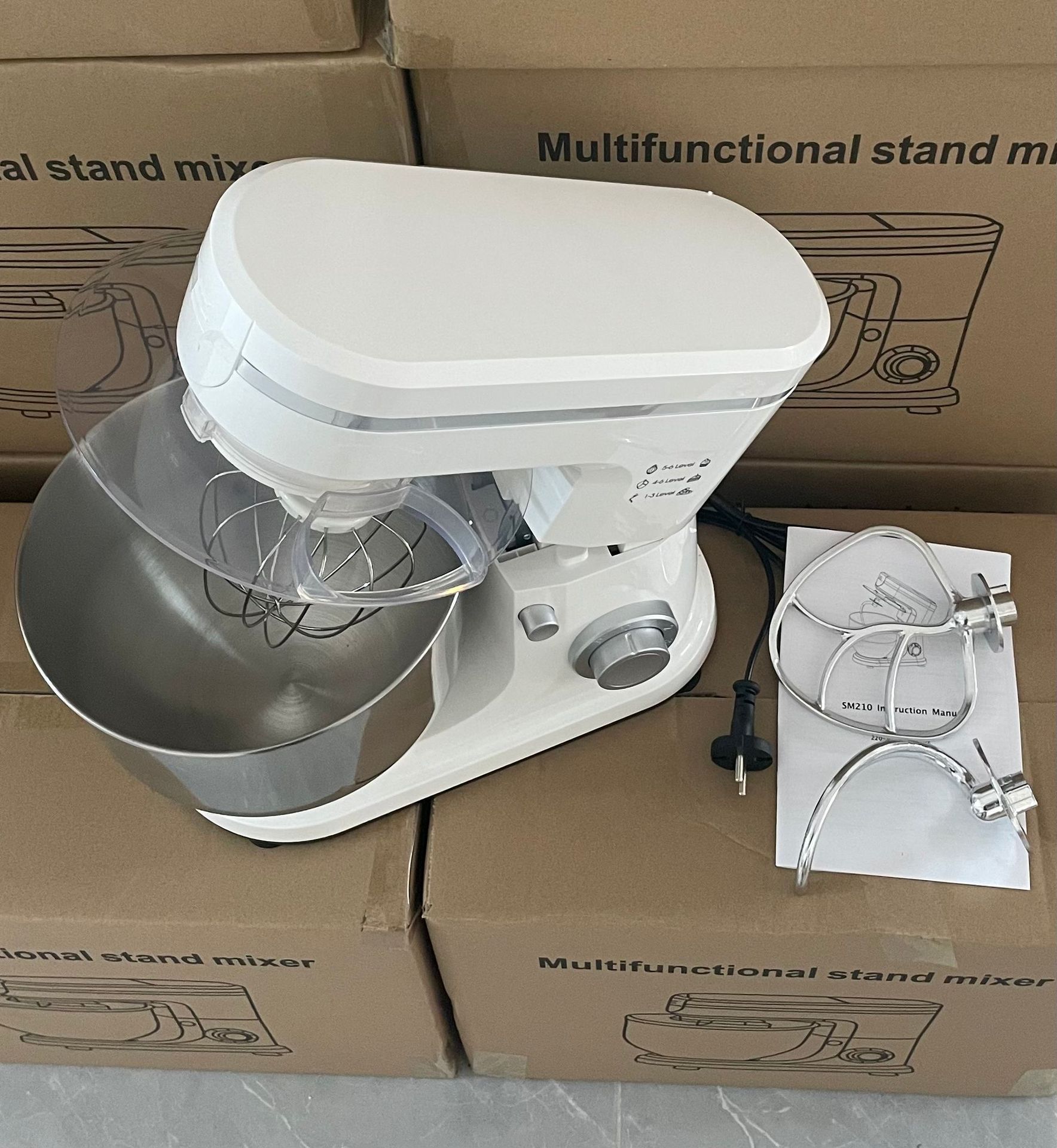 Bargain Export Chef Machine Small Dough Mixer Fully Automatic Kneading Machine Timer Multifunctional Mixer Egg Beater