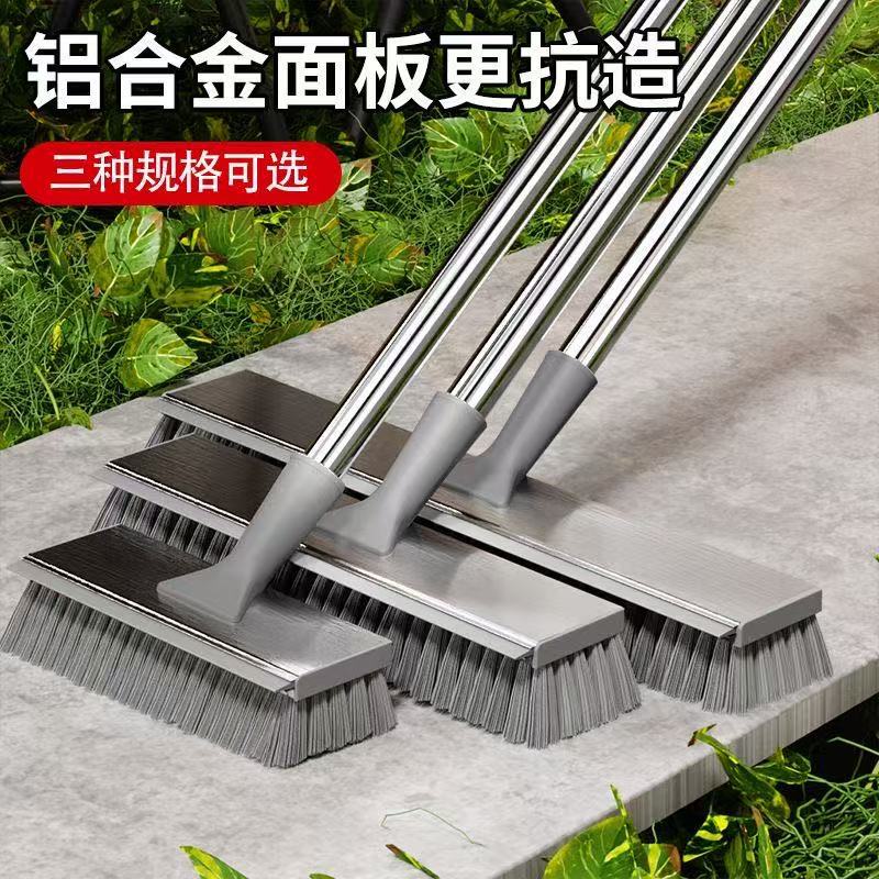 Aluminum alloy floor brush for outdoor and indoor use, moss brush with long handle, cleaning brush for walls, courtyards, and cement floors Aluminum alloy floor brush for outdoor and indoor use, moss brush with long handle, cleaning brush for walls, courtyards, and cement floors