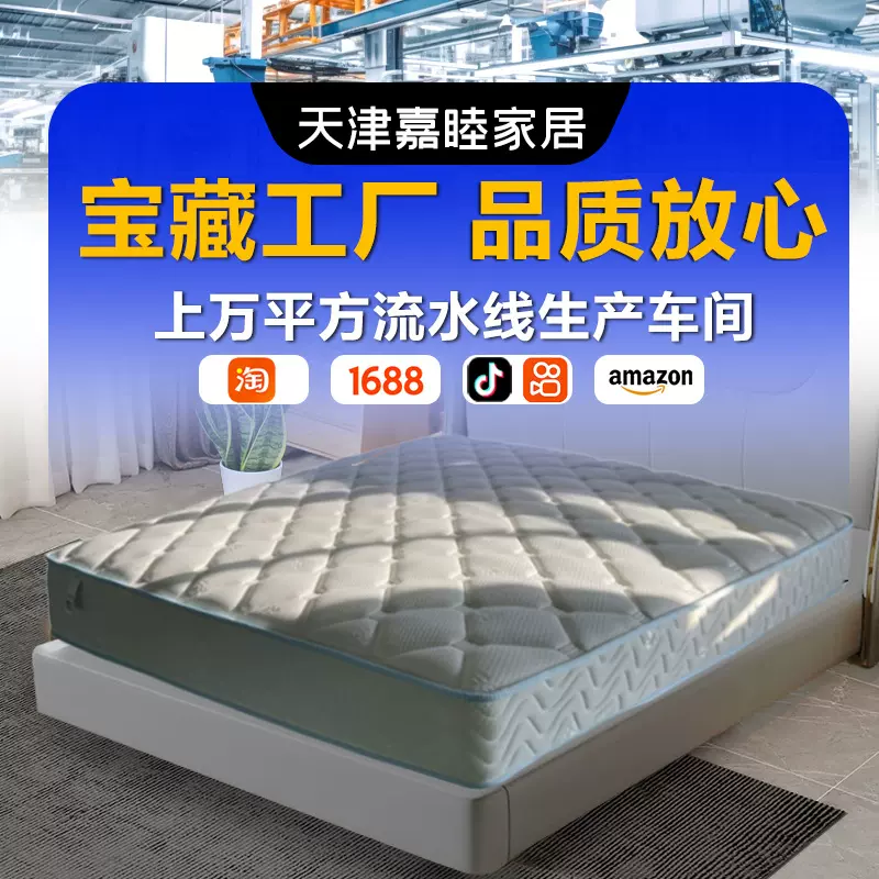 厂家直供公寓民俗床垫精钢弹簧床垫椰棕垫加厚二十厘米包邮棕榈