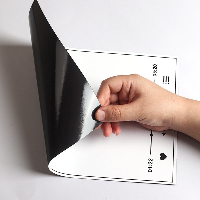A3A4 Magnetic Soft Whiteboard for Home, Cute Magnetic Refrigerator Magnet, Influencer's Simple Music Playlist Message Board
