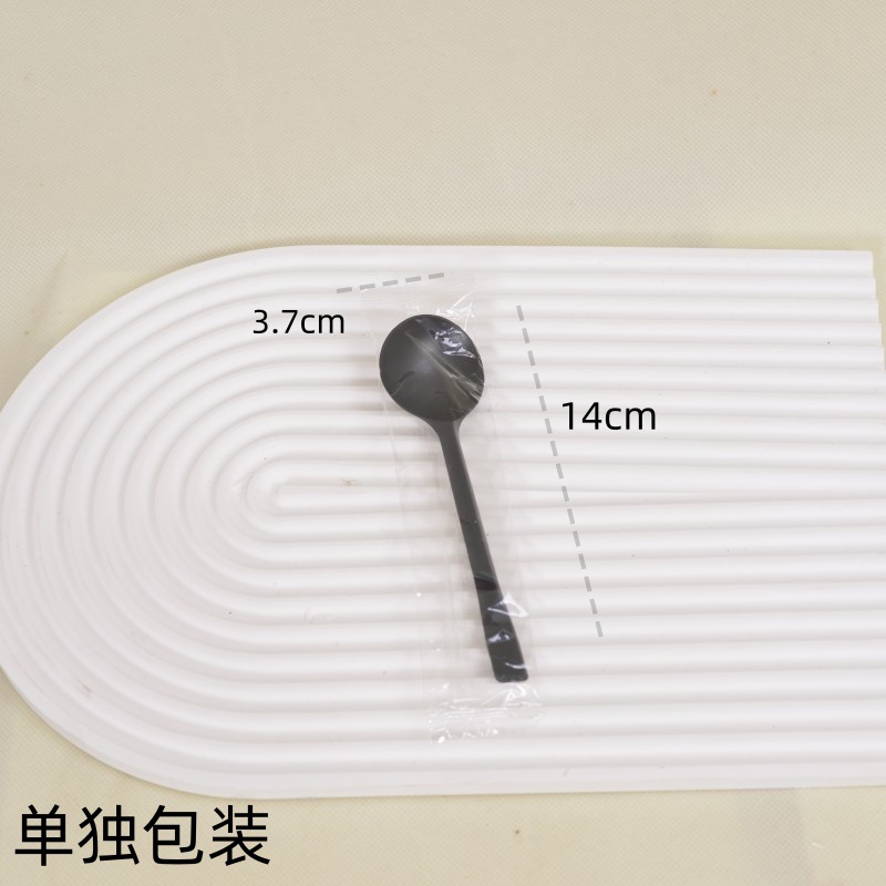 단일 포장 황금 거북 스푼 블랙 100