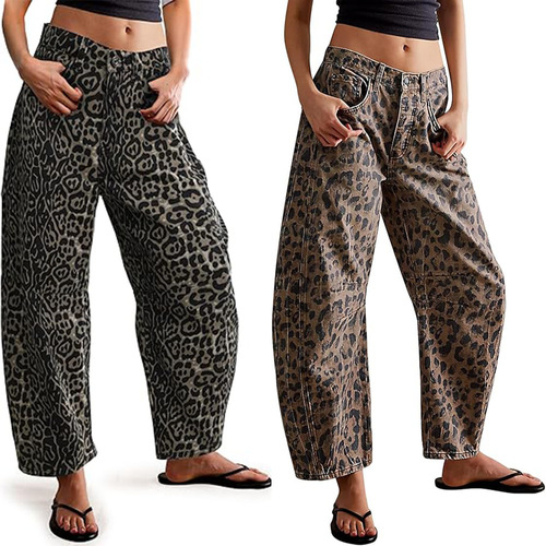eBay Western and European Autumn Women's Loose Mid-rise Tapered Jeans 16848