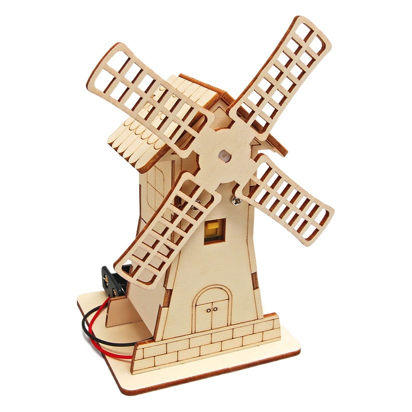 Experimento científico material molino de viento Casa Escuela Primaria estudiante juguete Premio niños educación ciencia pequeña producción regalo al por mayor