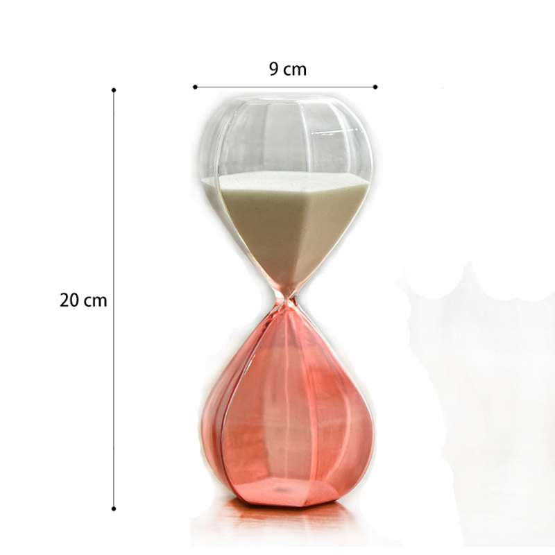 Nordic hogar vidrieras reloj de arena temporizador 30 minutos creativo regalo decoración temporada de graduación regalo del Día de San Valentín