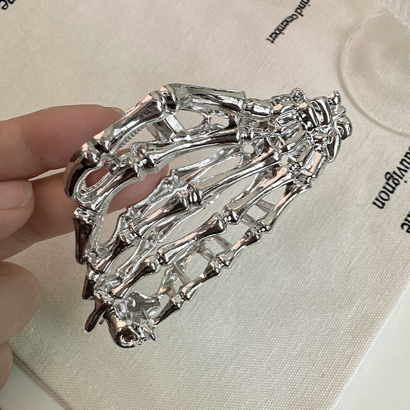 Women's Gender Halloween IG Style Women's Spider Spider Web Skull Claw Alloy Plating Hair Claws
