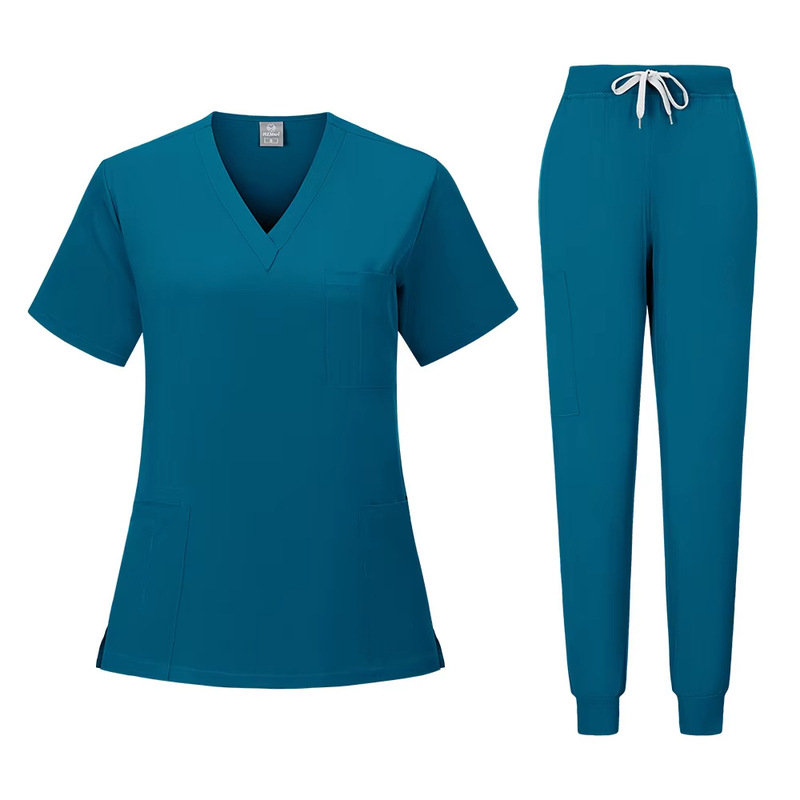 新品手洗い服男女速乾半袖手術服口腔看護師医師作業服ペット病院作業服|undefined