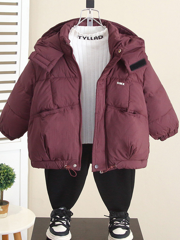 6902 chaqueta de plumón de pato blanco para niños chaqueta de algodón grueso para niños 2025 nueva ropa de invierno ropa de algodón para bebés de moda