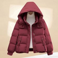 棉衣女短款2025冬季新款韩版宽松ins棉袄外套加厚保暖连帽棉服