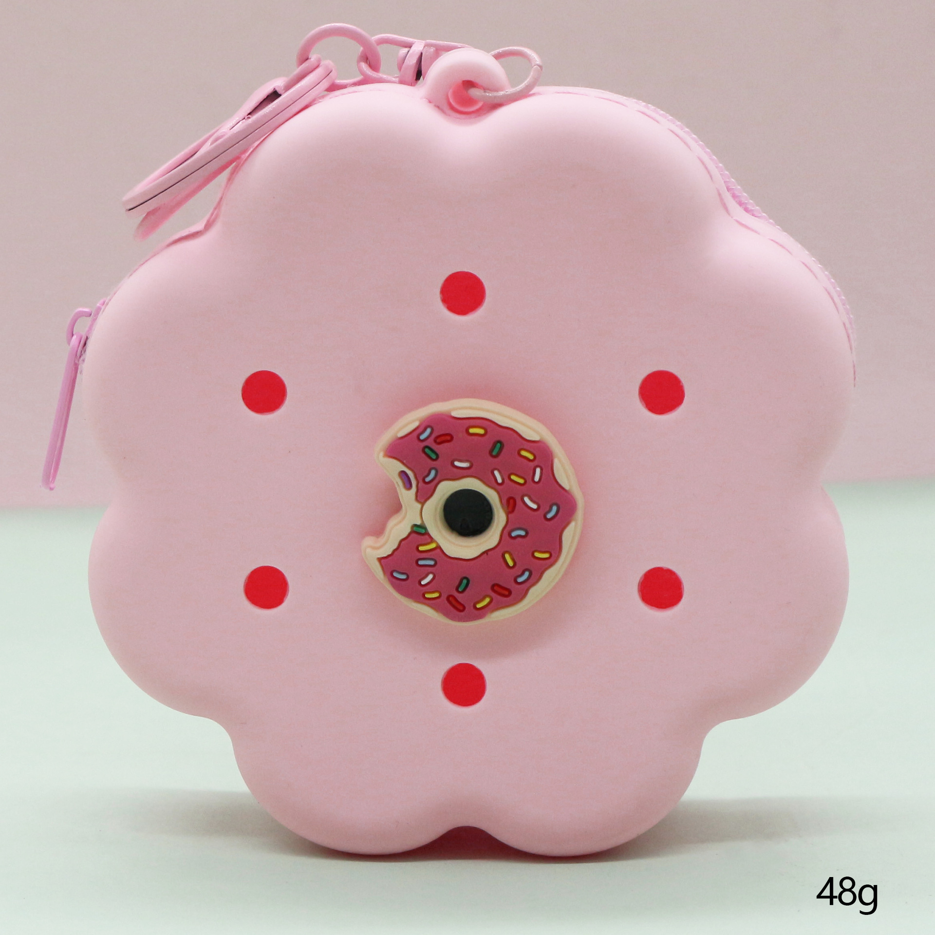 Inventario de dibujos animados de silicona agujero bolsa mini bolso diy bolsa de almacenamiento bolso auriculares llavero colgante regalo