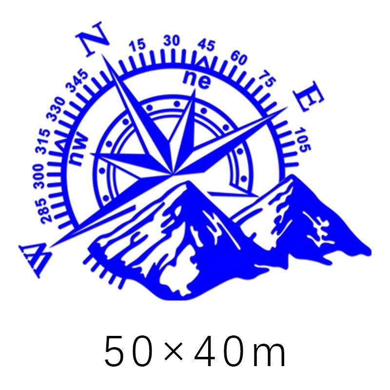 Синий, 50×40см