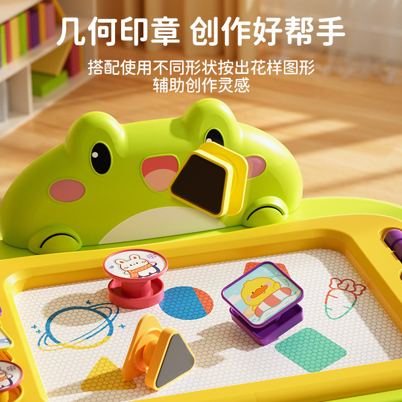 子供用お絵かきボード、家庭用幼児用磁気大文字ボード、赤ちゃん落書き磁気絵画おもちゃ、絵画と書き込みボード、消去可能|undefined