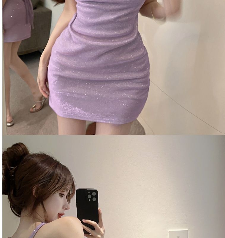 Summer Waist Bag, Hip Temperament, Socialite, Sweet And Spicy Dress, Shiny And Sparkling, Backless Strap, Suspender Skirt, Children_ecoleips.com