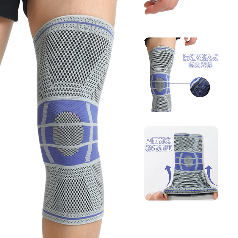 3D Knitted Sports Knee Pads Wholesale Men's Cycling Mountaineering Motorcycle Basketball Fitness Protective Gear Factory Comfort